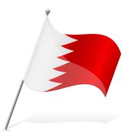 drapeau de l&#39;illustration vectorielle de Bahreïn vecteur
