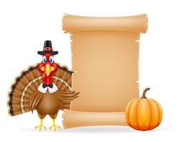 illustration vectorielle de thanksgiving turkey bird vecteur