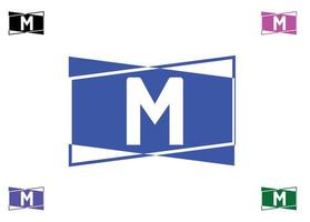 modèle de conception de logo et icône de lettre m vecteur