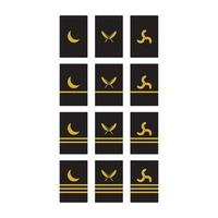 insigne militaire marine marine épaulettes vecteur