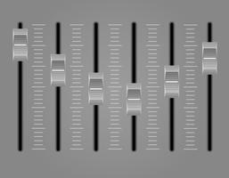 illustration vectorielle de panneau console son mixeur vecteur