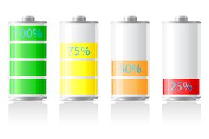 icônes charge batterie illustration vectorielle vecteur