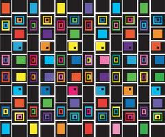 abstrait géométrique multicolore de carrés vecteur