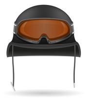 casque militaire avec des lunettes tactiques vector illustration