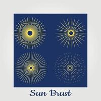 sun burst logo vector illustration design graphique