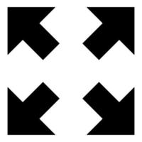 quatre flèches pointant vers des directions différentes de vecteur