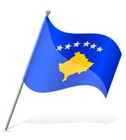 drapeau de l&#39;illustration vectorielle du Kosovo vecteur