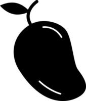 mangue glyphe icône vecteur de fruits