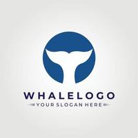 baleine bleue logo vector illustration design graphique