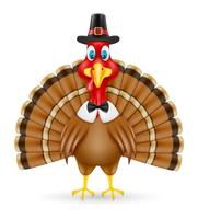 illustration vectorielle de thanksgiving turkey bird vecteur