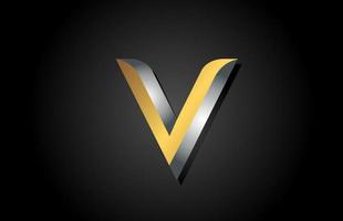 icône du logo lettre alphabet v. design créatif pour entreprise et entreprise vecteur