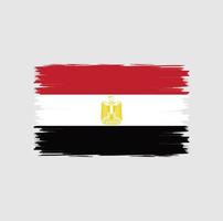 drapeau de l'égypte avec vecteur de style pinceau