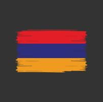 brosse drapeau arménie vecteur