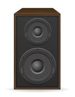 illustration vectorielle de loundspeaker acoustique vecteur