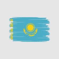 brosse drapeau kazakhstan vecteur