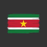 pinceau drapeau du suriname vecteur