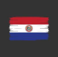 brosse drapeau paraguay vecteur