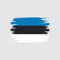 brosse drapeau estonie vecteur