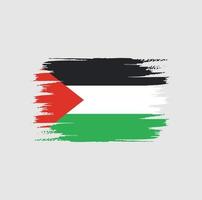 pinceau drapeau palestine vecteur