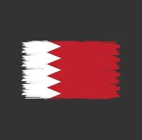 drapeau de bahreïn avec vecteur de style pinceau aquarelle