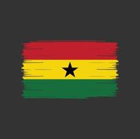 brosse drapeau du ghana vecteur