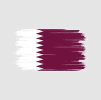 brosse drapeau qatar vecteur