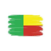 brosse drapeau bénin vecteur