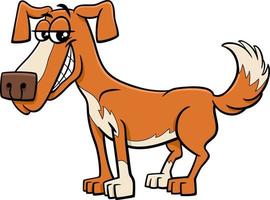 dessin animé drôle de chien personnage animal comique vecteur