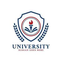 concept de logo d'université ou de lycée