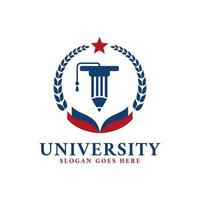 modèle de logo d'éducation universitaire vecteur