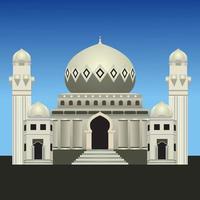 la mosquée est un lieu de culte pour les musulmans vecteur