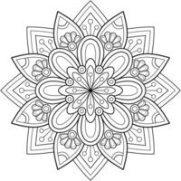 motif de mandala abstrait de vecteur. l'art sur le mur. livre de coloriage motif de dentelle le tatouage. conception pour une conception de chemise de peinture de papier peint et d'autocollant de tuile, ornement décoratif de cercle dans le style oriental ethnique vecteur