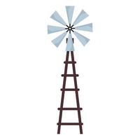 icône de ferme de moulin à vent vecteur