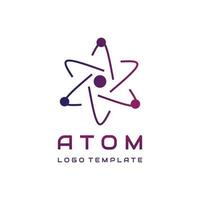 modèle de logo vectoriel atome moderne