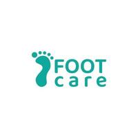 modèle de logo de clinique de soins des pieds vecteur