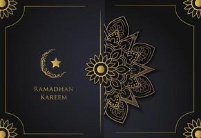 fond de ramadan islamique de luxe. illustration vectorielle vecteur