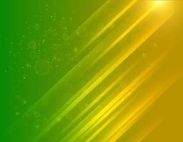 fond de lignes diagonales géométriques abstraites vertes et jaunes avec une lumière brillante vecteur