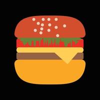 illustration vectorielle de burger vecteur