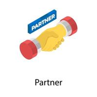 concepts de partenaires tendances vecteur