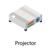 concepts de projecteur à la mode vecteur