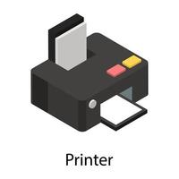 concepts d'imprimante à la mode vecteur