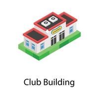 concepts de construction de clubs vecteur