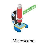 concepts de microscope à la mode vecteur