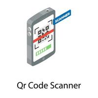 scanner de code qr vecteur