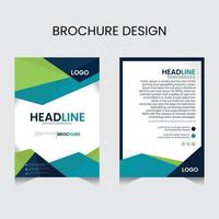 conception de flyer de brochure de couverture d'entreprise abstraite modèle modifiable a4 vecteur