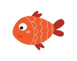 illustration vectorielle créative d'un poisson orange vecteur