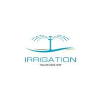 inspiration de conception de logo d'irrigation de jardin vecteur