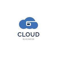 lettre initiale g nuage icône logo design inspiration vecteur