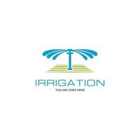 inspiration de conception de logo d'irrigation de jardin vecteur