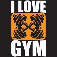 j'aime la gym vecteur